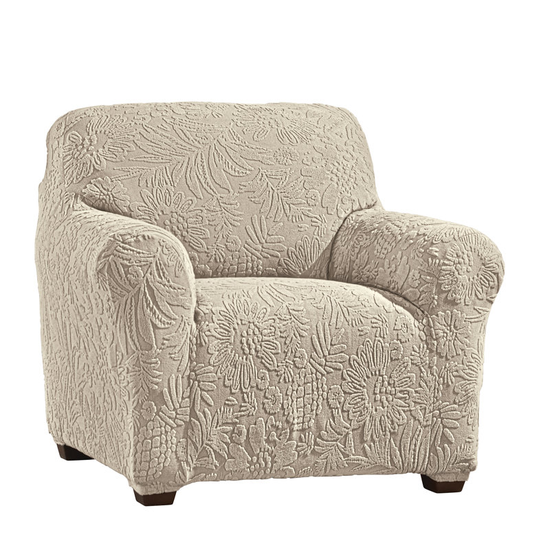Housse pour fauteuil en polyester, H 37 po x l 97 po, Polyester brun