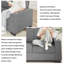 Canapé 3 places 83,86 po en tissu Snowfleece avec porte-gobelets - confortable canapé compressé pour le salon, la chambre à coucher ou le bureau