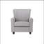 Chaise berçante gris clair avec accoudoirs