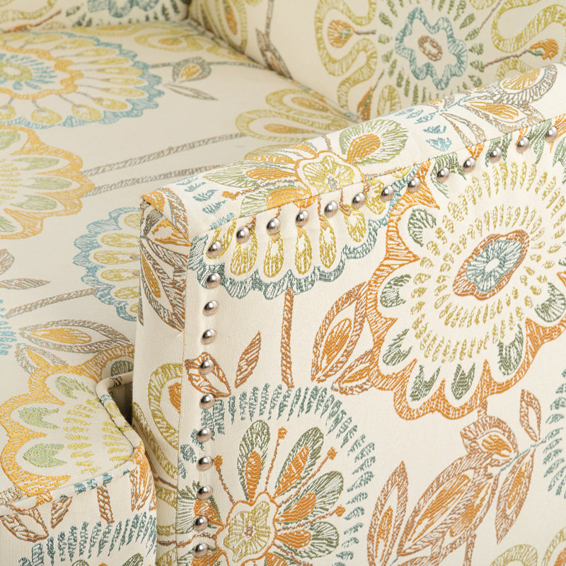 Caractéristique de l'article de confort confortable - chaises d'appoint élégantes, douces et délicates, style chaise en tissu beige et jaune, mousse de rembourrage en éponge haute densité, configuration de câblage, pied de bouleau