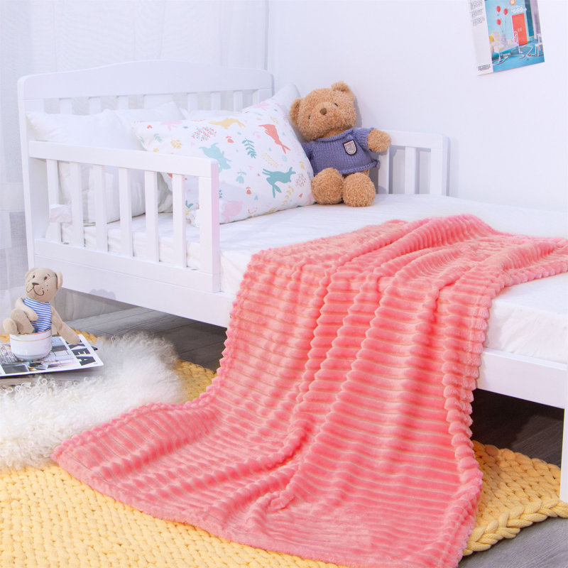 Couverture en flanelle ultra-douce, Rose