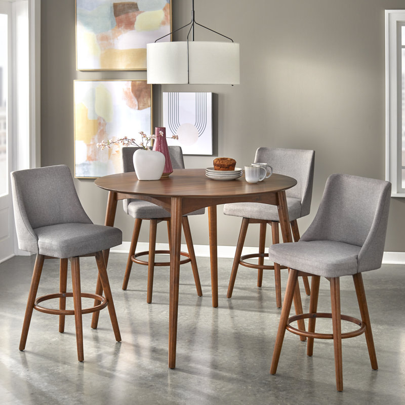 Four Leg Dining Set, 5 Pieces: Table, 4 Chairs