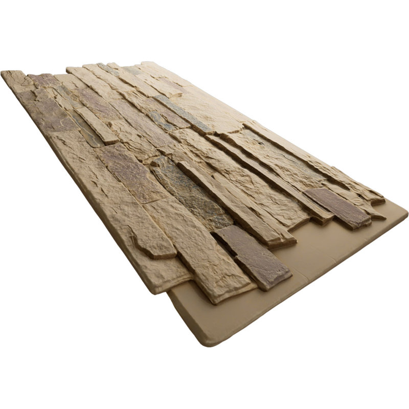 Panneau de faux rebord EverStone Acadia, l 49 po x H 25 1/2 po x P 1 1/4 po, couleur Adobe, Adobe