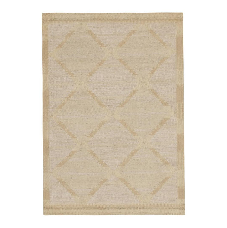 Scandinavian Wool Geometric Area Rug, Rectangle 5' x 8'