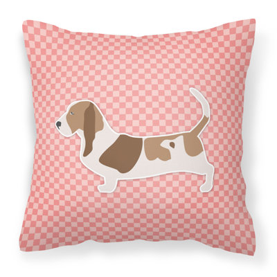 Basset Hound Throw Pillow