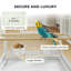 83cm Steel, Acrylic, PP Flat Top Floor Bird Cage with Wheels