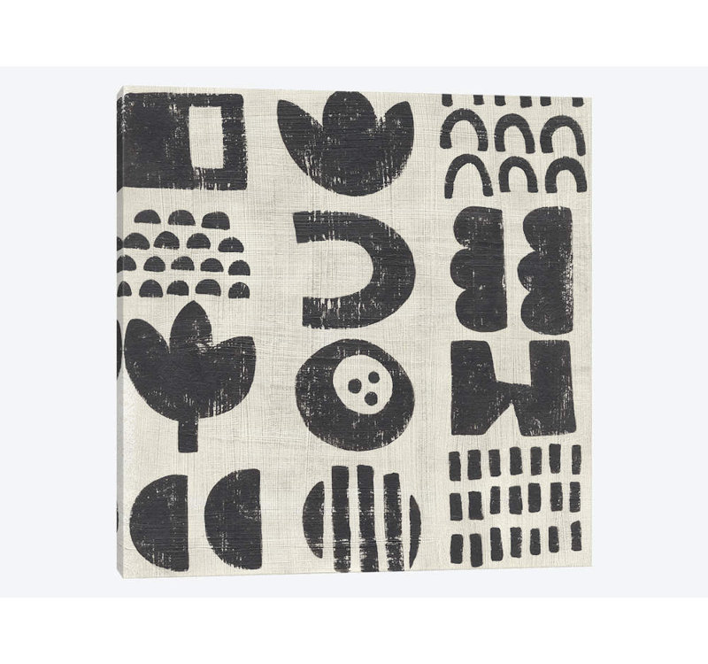 " Tabla II " by Chariklia Zarris, 18" H x 18" W x 1.5" D, Wrapped Canvas, No Mat