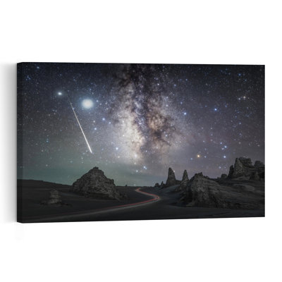 «Milky Way», étoile filante, paysage contemporain abstrait, reproduction d'art mural