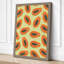 Papaya Halves Retro - Wrapped Canvas-11750180-11750191