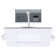 9 Watt LED Direct Wire Downlight With Night Light 4 Inch Remote Driver CCT Selectable Dimmable Square White Finish