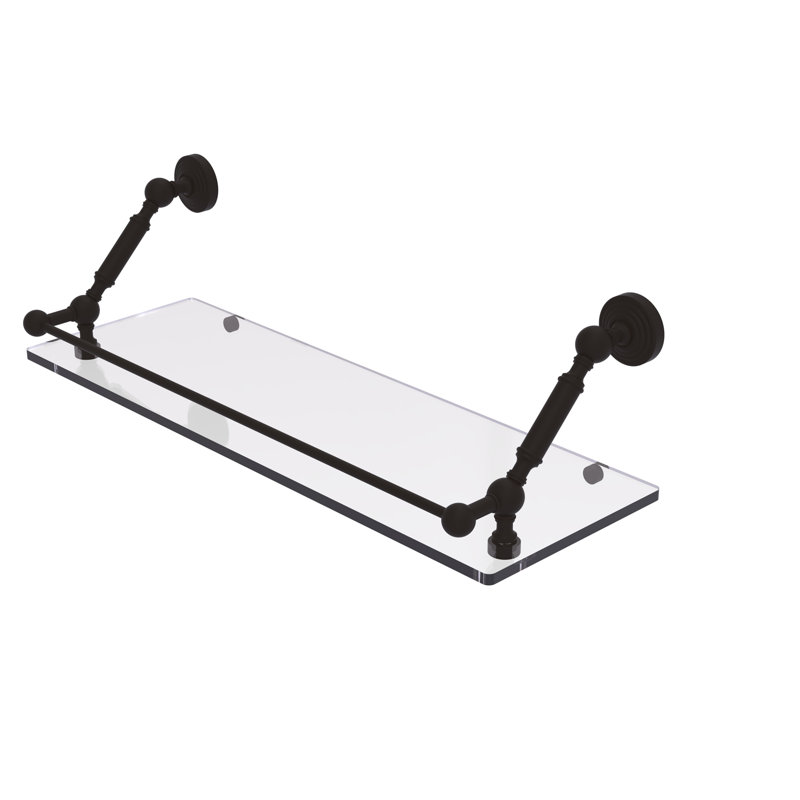 Hertzler Bracket Shelf, Oil Rubbed Bronze, 7.3" H x 24" W x 8.6" D