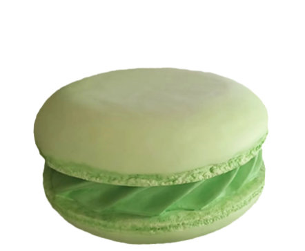 Grande statue Aaziyah Macaroon surdimensionnée, Vert