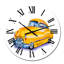 Horloge murale industrielle jaune voiture rétro-145846855