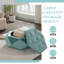 Repose-pieds en velours de rangement élégant-469950427