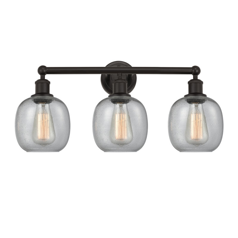 Carlucci 3 - Light Dimmable Vanity Light, Seedy, Oil Rubbed Bronze
