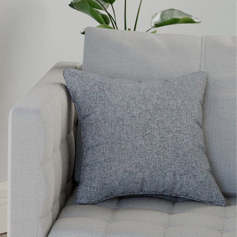 Richarde Square Cushion Cover, Grey