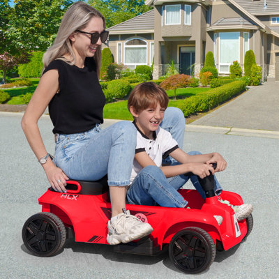 Joyldias 24v Parent-child Ride On Toys, 2-seater Kids Ride On Cars Go Kart