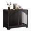 40" Arch Design Wooden Dog Crate Furniture, Heavy Duty Indoor Pet Kennel End Table for Small to Large Dogs, Easy Assembly, Walnut-1380800381-1380800380