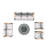 Artherine 7 - Person Patio Conversation Set with Cushions-1006524386
