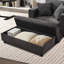 Chaise longue avec repose-pieds de rangement amovible-822829689