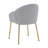 Heckstall 19'' H Fabric Upholstered Metal Armchair-1587828337