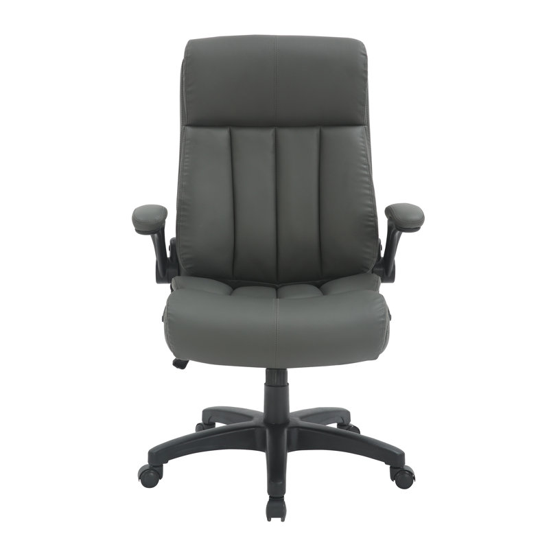 Fauteuil de direction à dossier moyen avec accoudoirs rabattables Baillie, Grey
