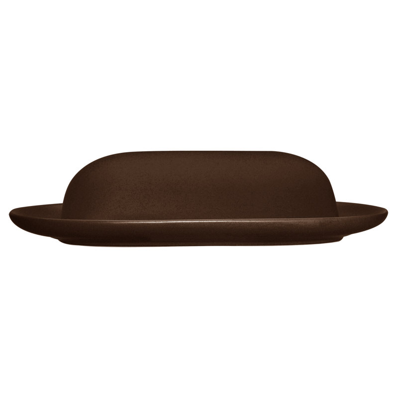 Beurrier couvert Norwake Colorwave, Chocolat, L 8,4 po x H 2,6 po