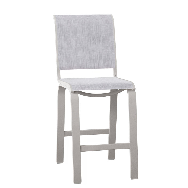 Tabouret de bar 26 po Holna, Gris chaleureux texturé, Bijou