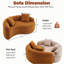 Canapé modulaire S-Curved Chenille-373647974