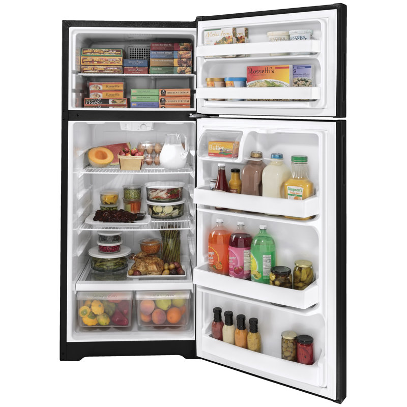 28" Top Freezer 17.5 cu. ft. Refrigerator, Black