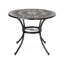 Table en aluminium coulé brillant pour les balcons