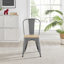 Chaise d'appoint empilable en métal Honora-1770996741