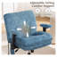 Chaise de bureau à dossier croisé avec roulettes, assise de 64,3 cm de large, soutien lombaire gonflable, accoudoirs réglables en 4D, repose-pieds semi-circulaire, capacité de charge de 150 kg-1676085924