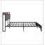 Structure de lit robuste en métal avec station de charge intégrée pour un confort moderne et un sommeil confortable-1520004599-1520004586