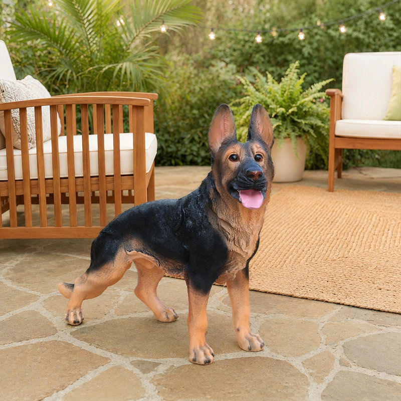 Outdoor German shepherd Dog Statue