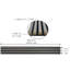 Panneaux de bois acoustique pour mur | 94,5 po x 5 po chacune | Panneaux insonorisés-94334163
