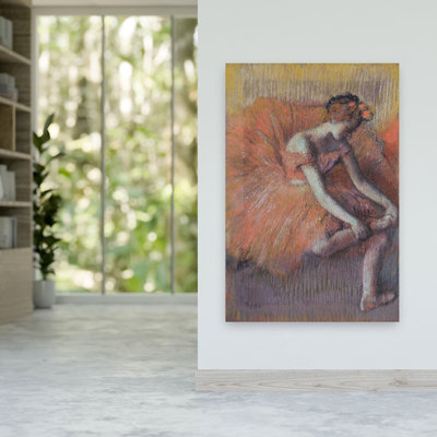 Danseuse Rajustant Sa Sandale, 1896, impression d'art mural classique contemporain