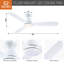 Ventilateur de plafond 52 po avec lumières DEL Kamy