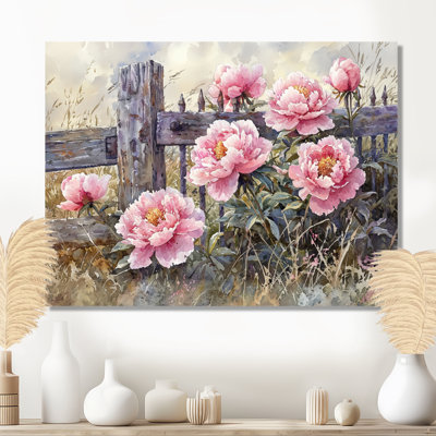 Purcell, pivoines par The Farm Gate I - pivoines, art mural sur toile