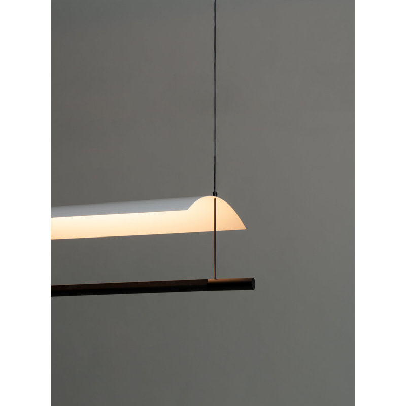Lámina 45, 202.5" H x 34.4" W x 11.8" D, White Gray, 31 W