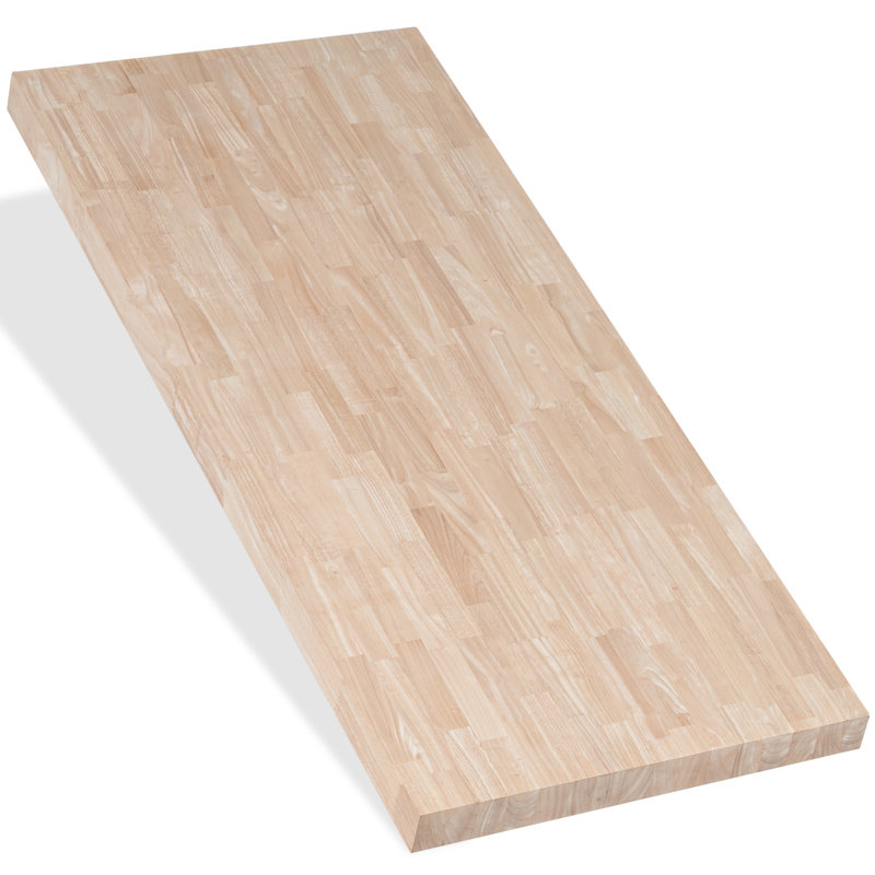 Birch Unfinished Solid Wood Butcher Block Countertop for DIY Kitchen Island Tops, Desk Tops, Table Tops, Storage Shelves,..
