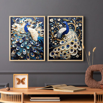 ANIMALS Series CCXI - reproduction encadrée de qualité supérieure - prête à être accrochée - aucun clou requis - aucun clou requis