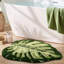 Jolis tapis de salle de bain avec feuille verte, doux, moelleux, moelleux, absorbant, à séchage rapide, antidérapant, lavable à la machine pour le plancher de la douche, la salle de bain, la chambre à coucher, la chambre d'enfant, 23,5 po x 31,5 po, Monstera-94241451