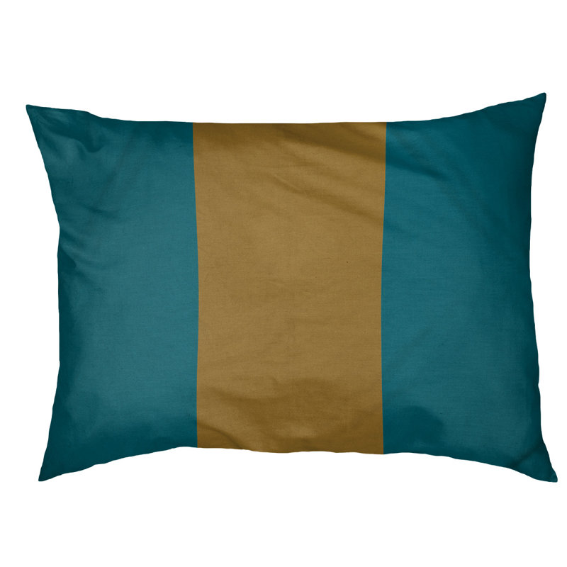 Coussin pour chien Auburn, Très grand (l 50 po x P 40 po x H 7 po), Bleu sarcelle / or