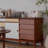 Nordic mid-style solid wood sideboard