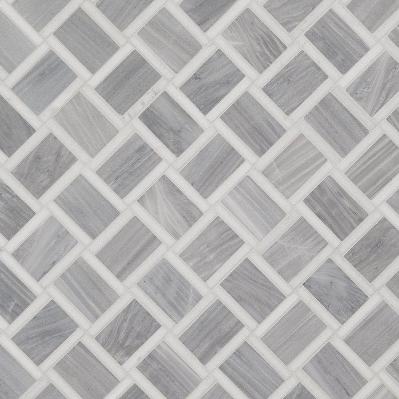 Elorea 12 in. x 12 in. Polished Marble Mosaic Floor and Wall Tile
