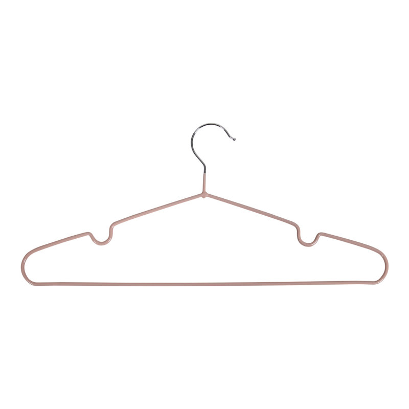 William Metal Standard Hanger for Dress/Shirt/Sweater, Pink