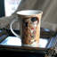Grande tasse en porcelaine Korar Adarna Gustav Klimt "The Kiss" dans une boîte cadeau