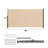 138" X 71''retractable Side Awning, Waterproof & Uv-resistant, Privacy Screen Divider Roll Up Balcony(beige)