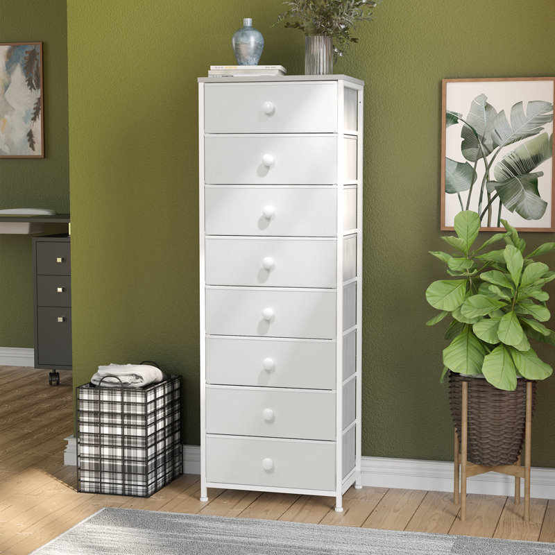 Commode 8 tiroirs, Blanc